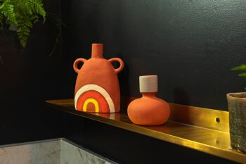 Vase en terre cuite avec peinture Sunrise 4