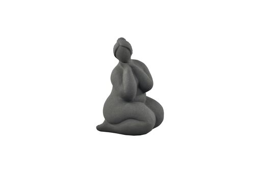 Naked Lady Ornament Black Abstract Curvy Voluptuous Figure