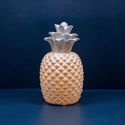 Ananas-Tischlampe aus Porzellan