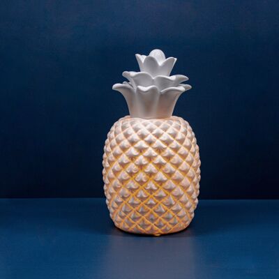Ananas-Tischlampe aus Porzellan