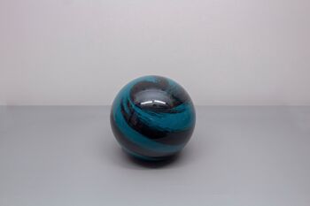 Lampe de Table en Verre Bleu Noir GL037 2