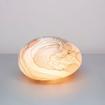 Glastischlampe Pebble 20cm GL034