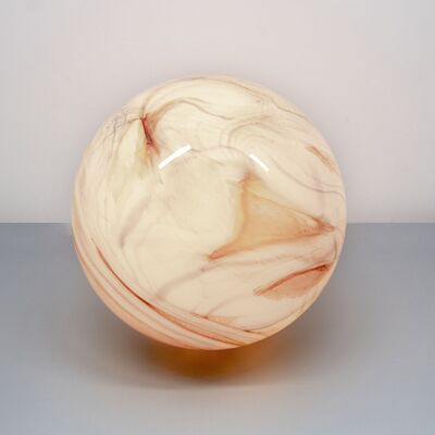 Glass Table Lamp Round Large Pink GL032