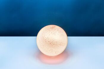 Lampe de table en verre rose GL028 2