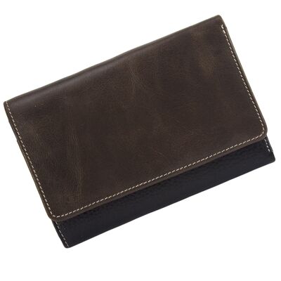 Sunsa Creations leather wallet. RFID protect wallet. Big wallet. Ladies girls purse model "Eva"