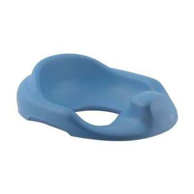 Toilet Trainer Bumbo® for 18m-3a: Ergonomic and Non-Slip - Warm and Comfortable Feeling in the Transition to the Toilet -POWDER BLUE- BLUE TOILET ADAPTER