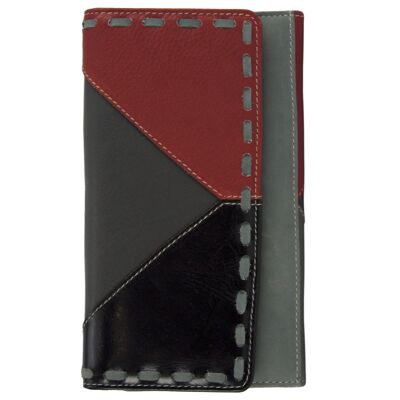 Sunsa Creations leather wallet. RFID protect wallet. Big wallet. Ladies girls purse model "Dora"