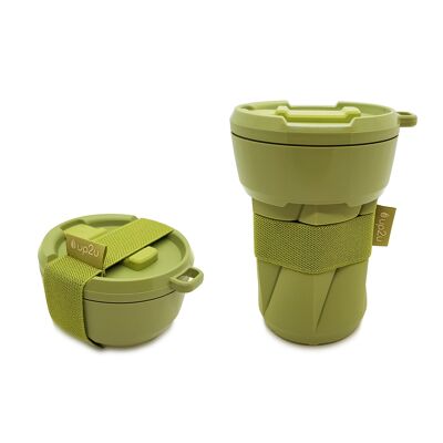 MuC My useful Cup® Kiwi - faltbarer Mehrwegbecher - 350ml