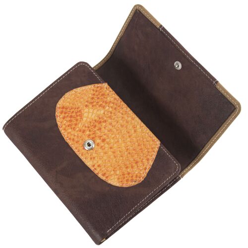 Sunsa Creations Leder Geldbörse. RFID schütz Portemonnaie. Mittlere Brieftasche. Damen Mädchen Geldbeutel Model  "Gabi"