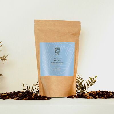 DECAF Café en grains décaféiné au caractère distingué sachet 250g