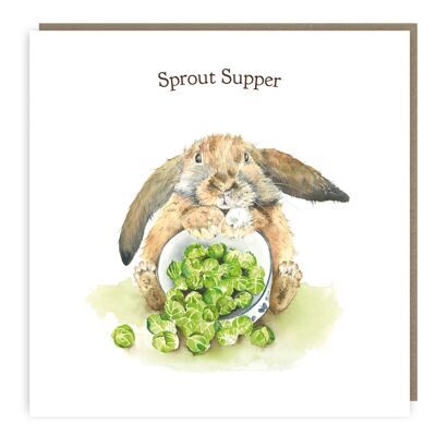 Sprout Supper Greeting Card