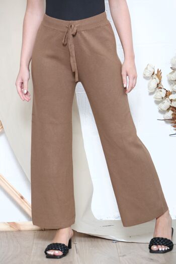 Pantalon d'hiver large camel 1