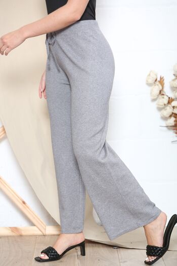Pantalon d'hiver large gris 2