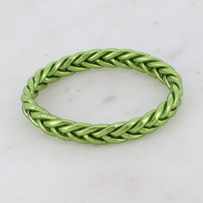 Brazalete budista trenzado talla XS - Oliva