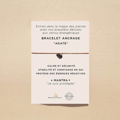 Agate Anchor Bracelet