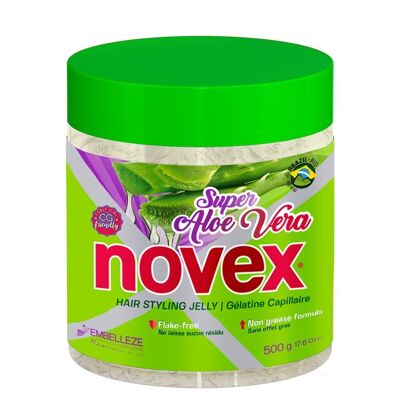 Novex Super Aloe Vera Jalea para Peinar el Cabello 500g