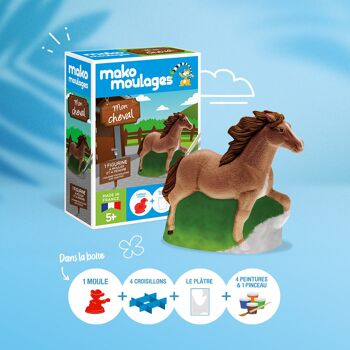 Kit créatif mako moulages Mon cheval 2