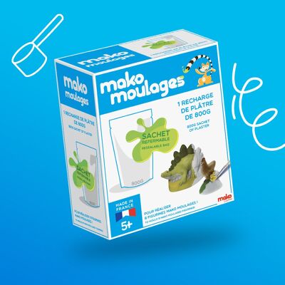 mako modanature Ricarica gesso 800g