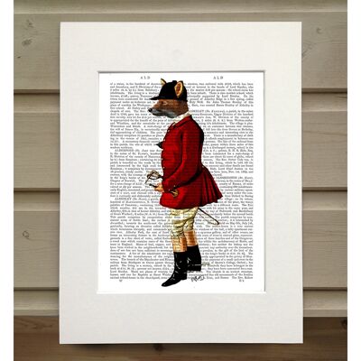 Fox Hunter 1, Book Print, Art Print, Wall Art