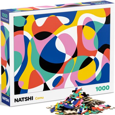 Puzzle 1000 pezzi - Camu - 70 x 50 cm - Pezzi goffrati e opachi - Con poster e borsa richiudibile
