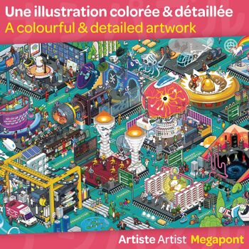 Puzzle 1000 pièces - Cool Corp - 70 x 50 cm - Pièces Gaufrées & Mates - Avec Poster & Sachet refermable 2