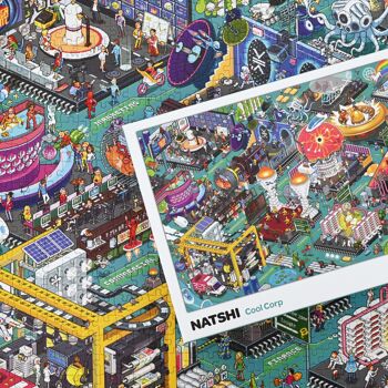 Puzzle 1000 pièces - Cool Corp - 70 x 50 cm - Pièces Gaufrées & Mates - Avec Poster & Sachet refermable 4