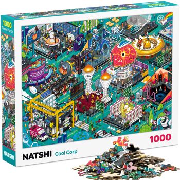 Puzzle 1000 pièces - Cool Corp - 70 x 50 cm - Pièces Gaufrées & Mates - Avec Poster & Sachet refermable 1