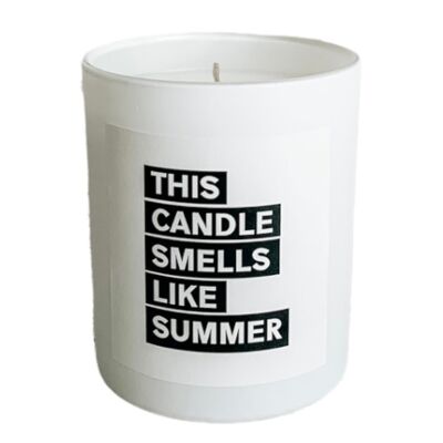 THIS CANDLE SMELLS LIKE SUMMER