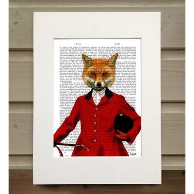 Fox Hunter 2, Portrait, Book Print, Art Print, Wall Art