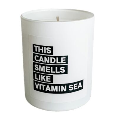 THIS CANDLE SMELLS LIKE VITAMIN SEA