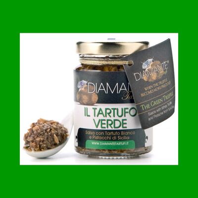 THE GREEN TRUFFLE 85 GR - PRECIOUS WHITE TRUFFLE AND SICILIAN PISTACHIOS (NATURAL AND GENUINE) MADE IN ITALY
