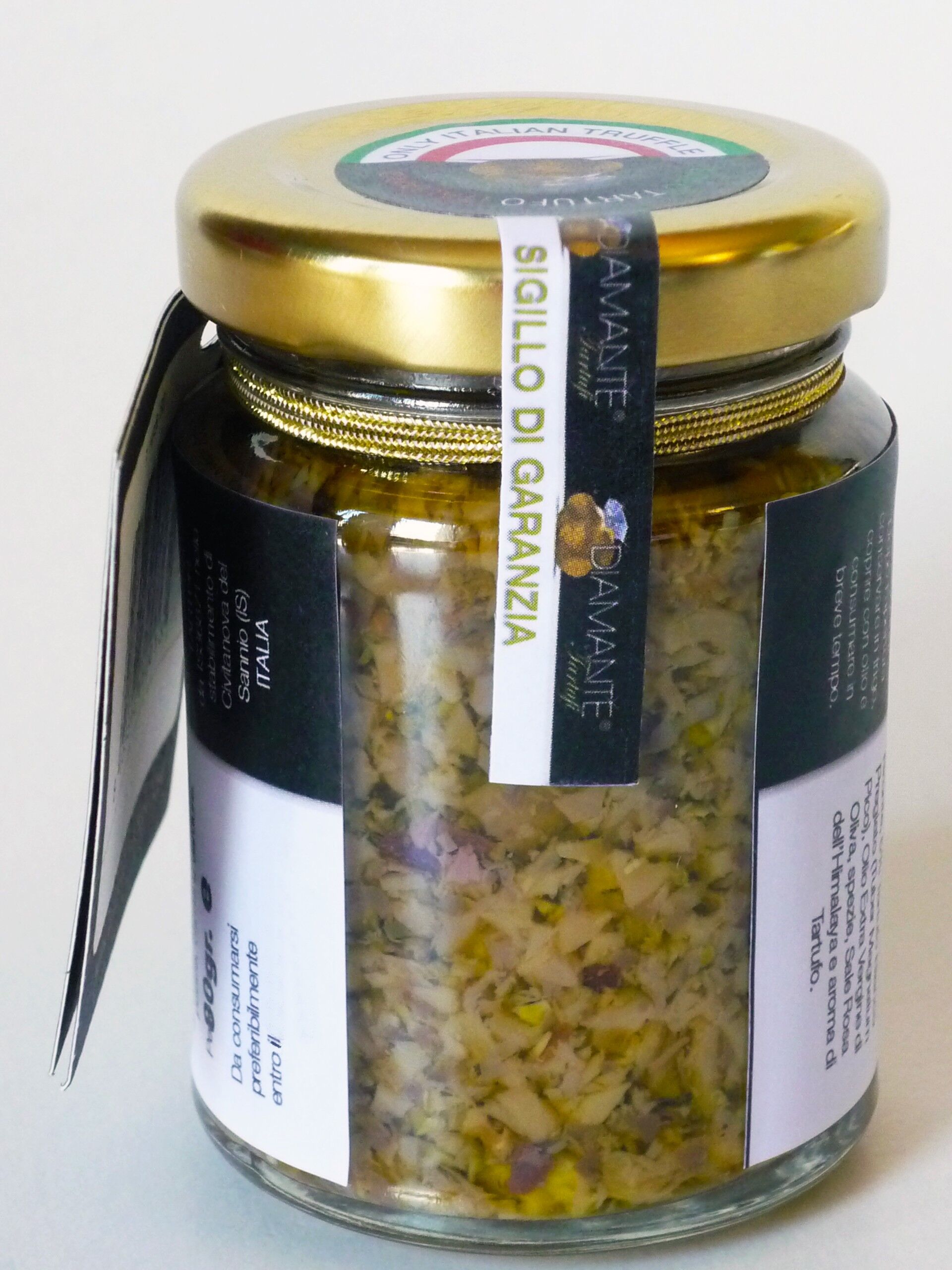 IL TARTUFO VERDE 85 GR - TARTUFO BIANCO PREGIATO E PISTACCHI DI SICILIA (NATURALE E GENUINO) MADE IN ITALY