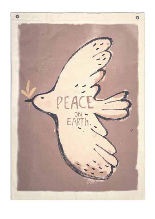 Organic Cotton/Canvas wallhanging/peacebird 100X70CM