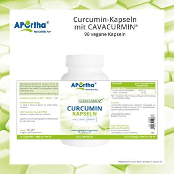 Capsules de curcumine avec CAVACURMIN® - 90 capsules végétaliennes 4