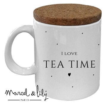 Mug céramique - message - "I Love Tea Time" 2
