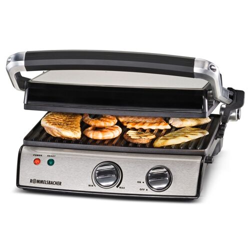 Cook's Essentials Stainless Steel Contact Grill& Panini Maker ,Black