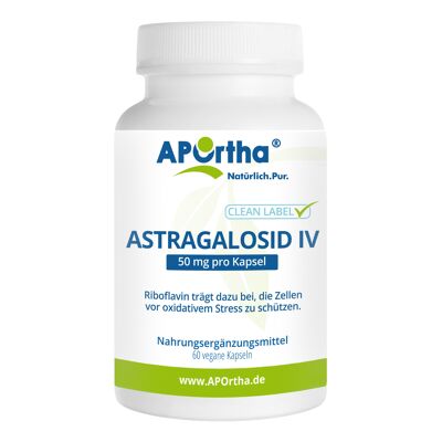 Extracto de Astragalus - Astragaloside IV - 50 mg - 60 Cápsulas Veganas