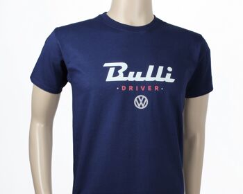 VOLKSWAGEN BUS VW T1 Bus Unisex T-Shirt (S) - Bulli Driver/blau 2