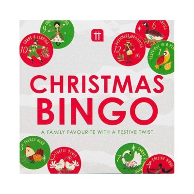 Jeu de bingo des 12 jours de Noël