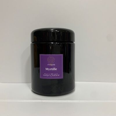 BLUEBERRY SCENTED CANDLE POT VIOLINE 220 G OF 100% VEGETABLE SOYA WAX