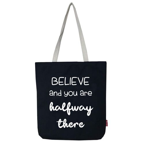 Tote bag, 100% cotton, "Believe" model