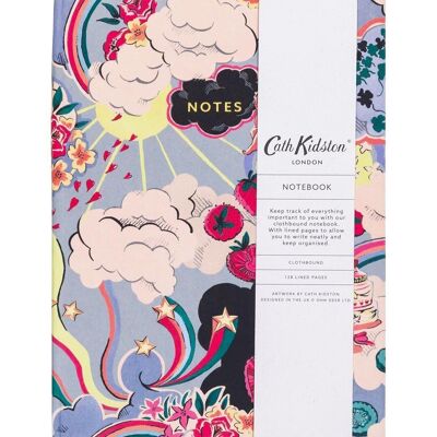 Cath Kidston Silver Linings A5 Clothbound Notebook (6197)