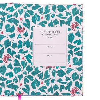 Cath Kidston Silver Linings Carnet A5 relié en tissu (6197) 2