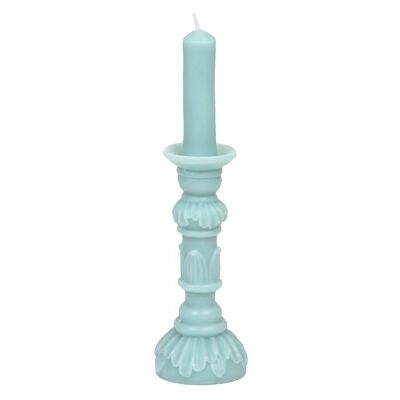 Light Blue Wax Candlestick Shaped Candle