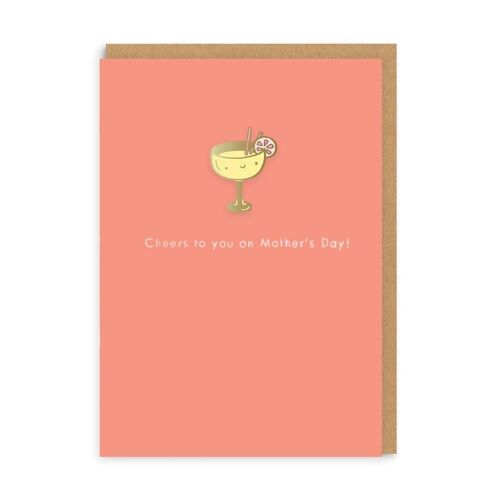 Cheers To You Mother's Day Enamel Pin Greeting Card (5110)