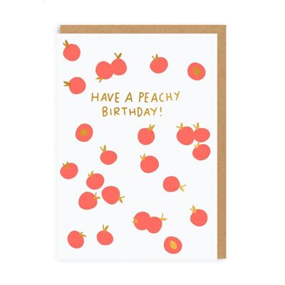 Peachy Birthday Greeting Card (4005)
