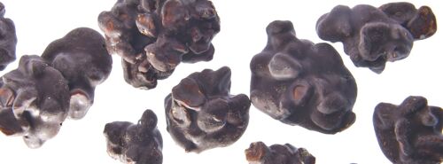 Vrac: Rocher d'arachides enrobées au chocolat noir-seau de 2KG