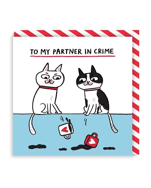 Partner in Crime Greeting Card (7195)