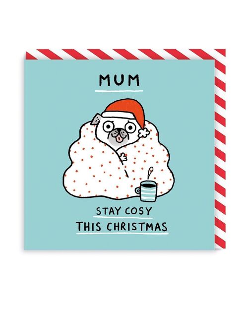 Mum Stay Cosy Square Christmas Card (6795)