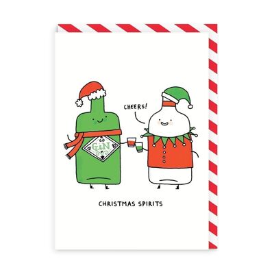 Cartolina di Natale degli spiriti natalizi